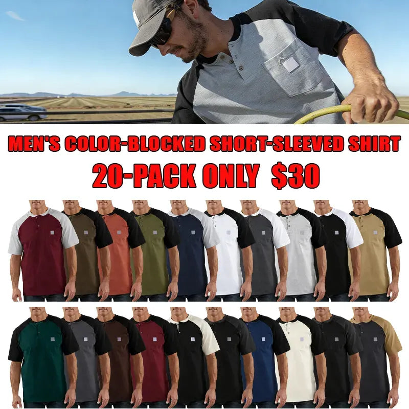 StyleFusion – Premium Color Block Casual Shirt