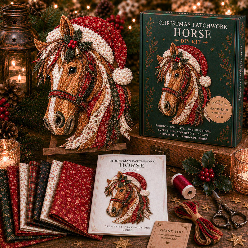 CozyStitch – Christmas Patchwork DIY Decor Kit