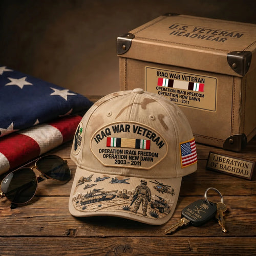LegacyGuard – Embroidered Iraq Military Tribute Cap
