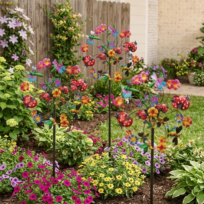TwinkleBloom – Solar Flower Garden Décor