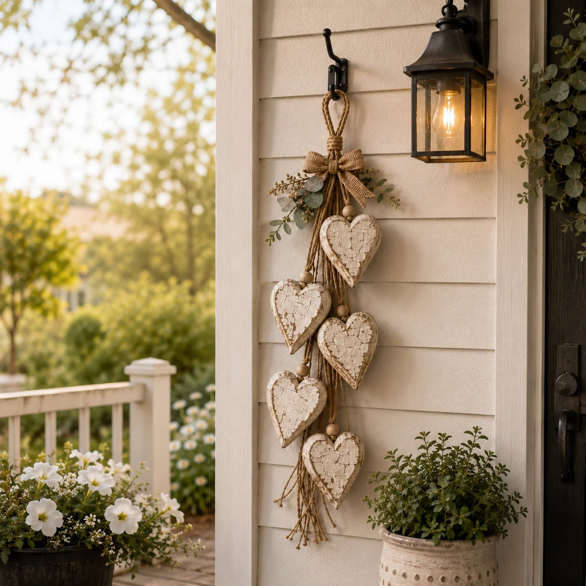 HeartHaven – Rustic Hanging Heart Wall Decor