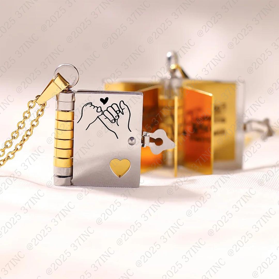 HeartWords - Openable Book Necklace