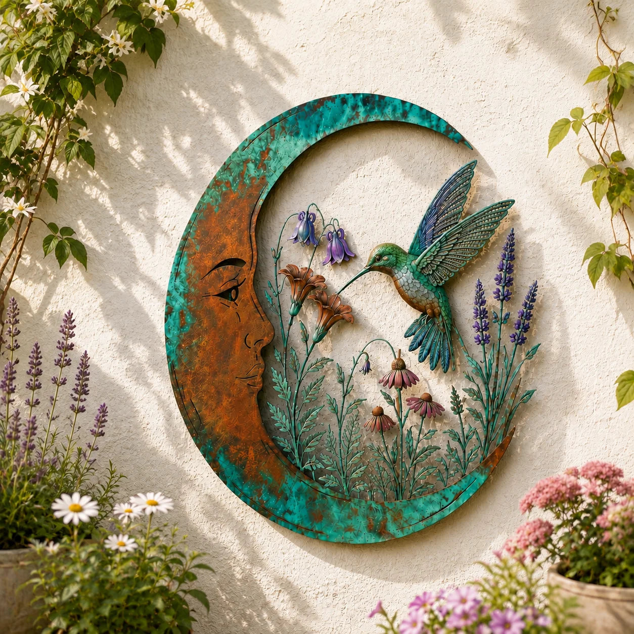LunaBloom – Moon Fairy Wall Decor
