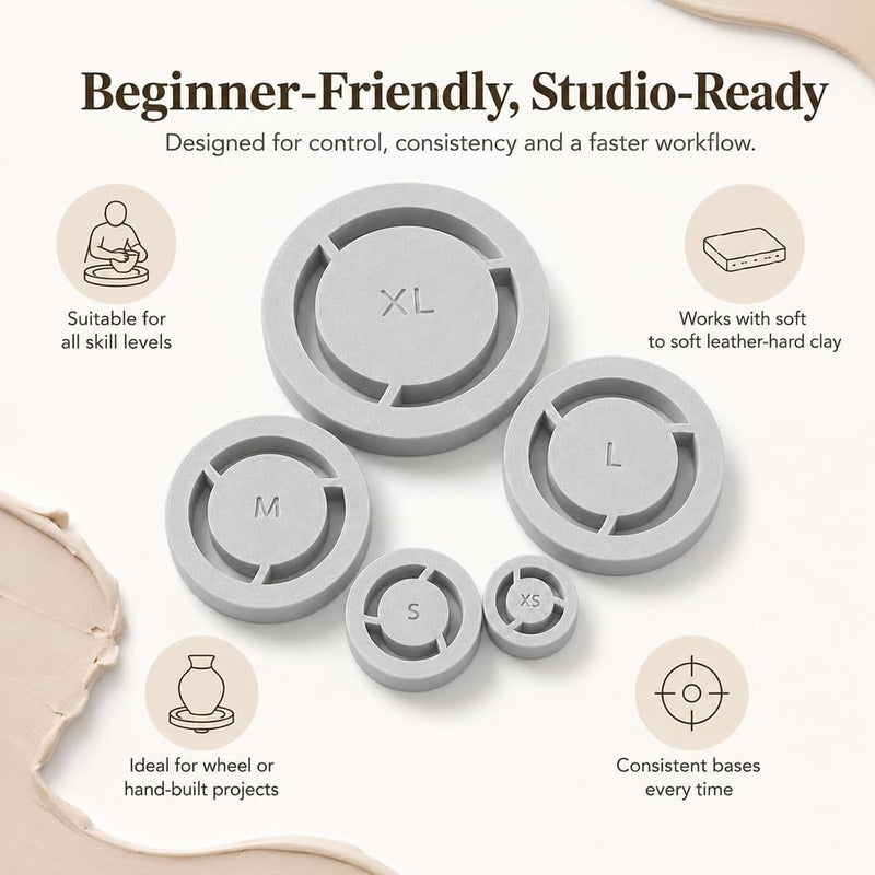 StudioCraft – Multi Size Pottery Foot Ring Tool