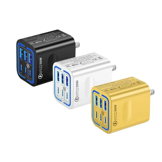 50W Multi-Port USB Fast Charger