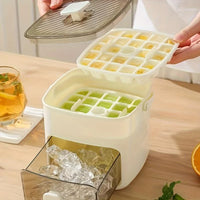 FrostElla – 48-Cube Double-Layer Portable Ice Maker
