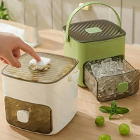 FrostElla – 48-Cube Double-Layer Portable Ice Maker