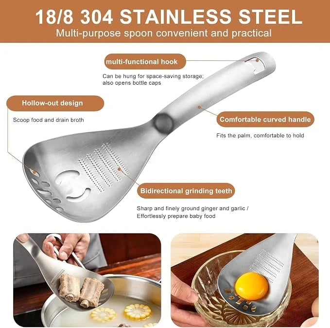 MashMate – 5-in-1 Stainless Steel Cooking Spoon