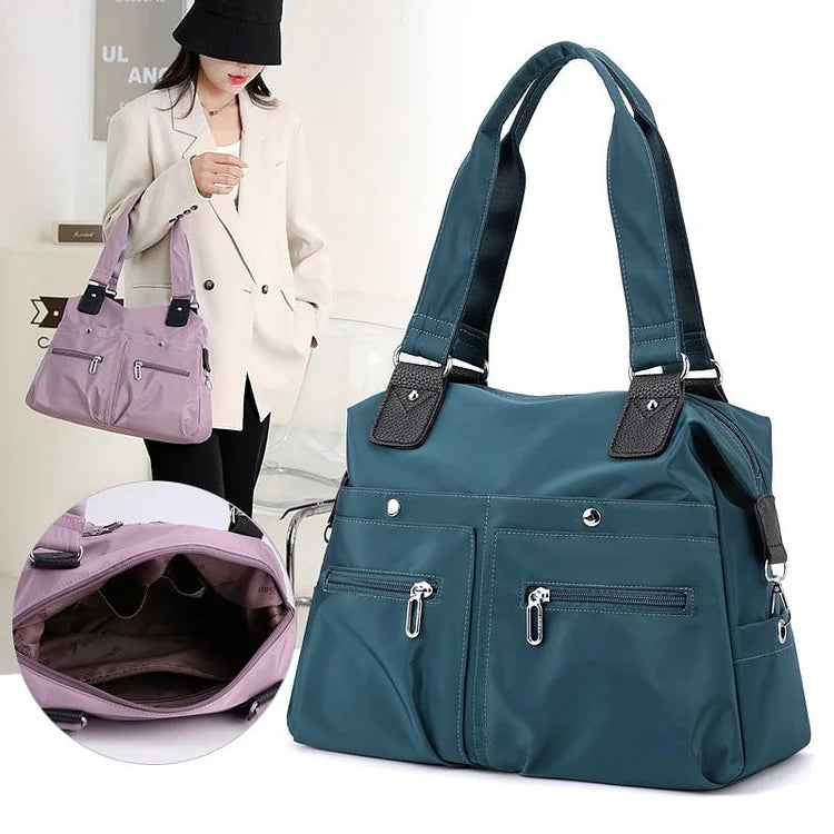 🛍️Hot Sale 50% OFF🔥capacity waterproof multi pocket shoulder bag