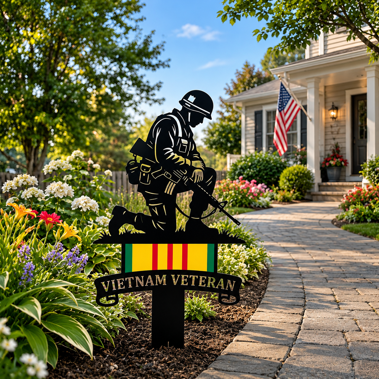🏆Last Day Promo: 49% OFF 🎖️Vietnam Veteran Tribute Cross Garden Stake
