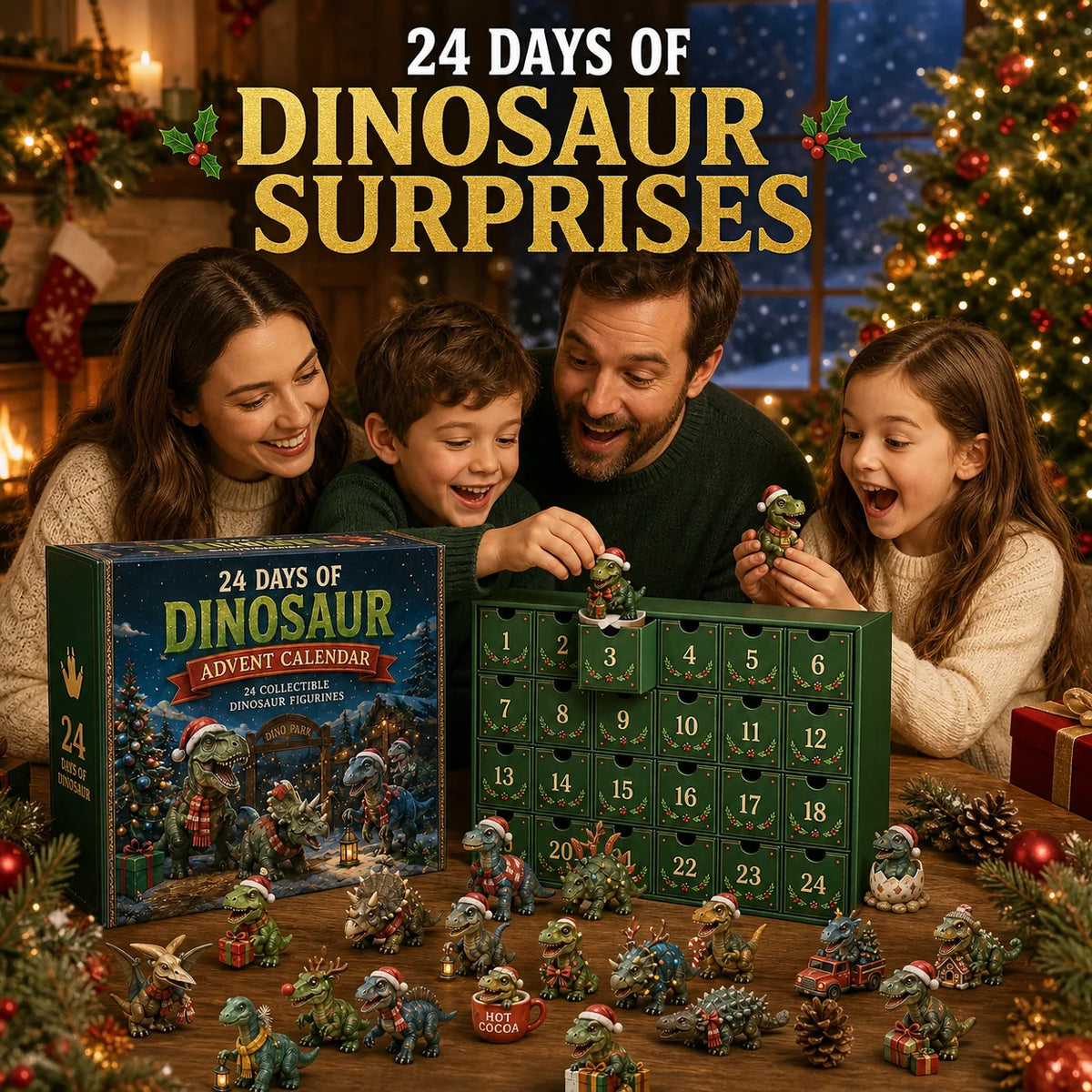 DinoJoy – 24-Day Christmas Dinosaur Advent Calendar