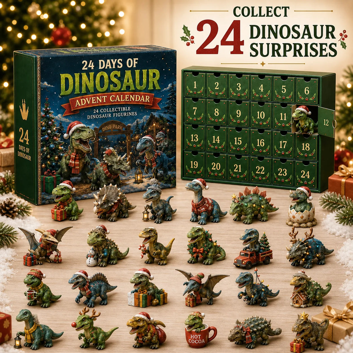 DinoJoy – 24-Day Christmas Dinosaur Advent Calendar