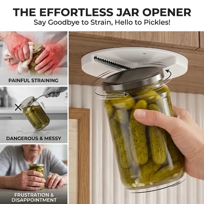 GripEase – Effortless Under Cabinet Jar Opener
