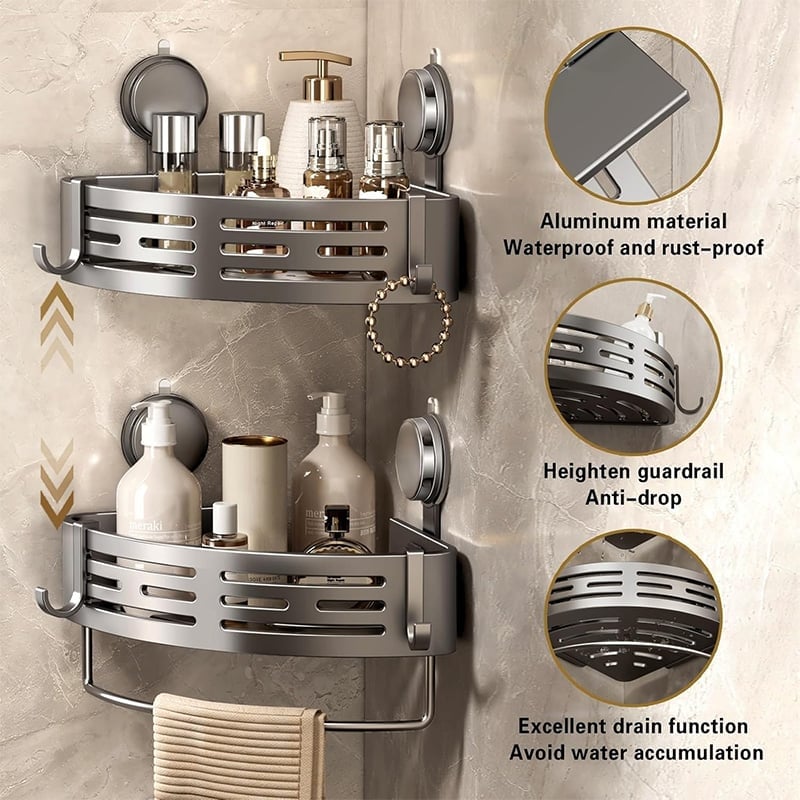 BathHaven – Triangle Suction Organizer