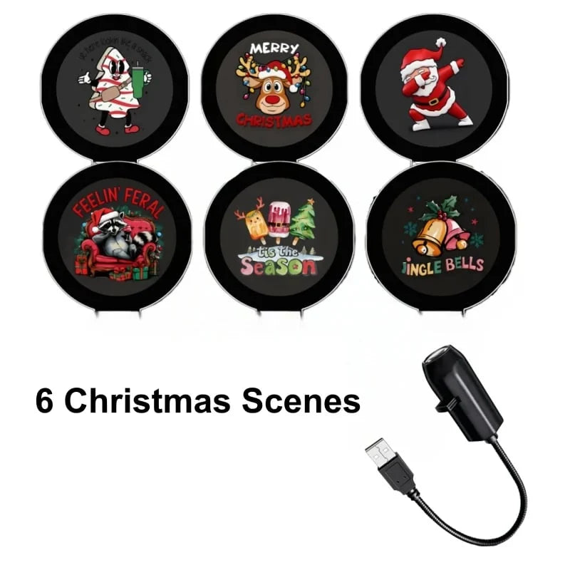 GlowMerry – Plug & Play HD Christmas Projector