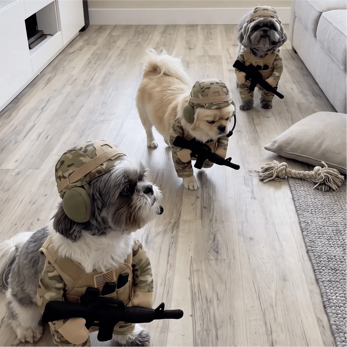 ValorPaws – Tactical Soldier Pet Costume