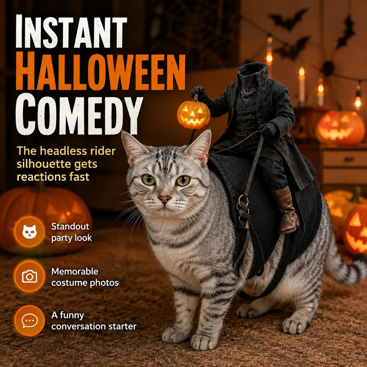 SpookRider – Headless Horseman Pet Halloween Costume
