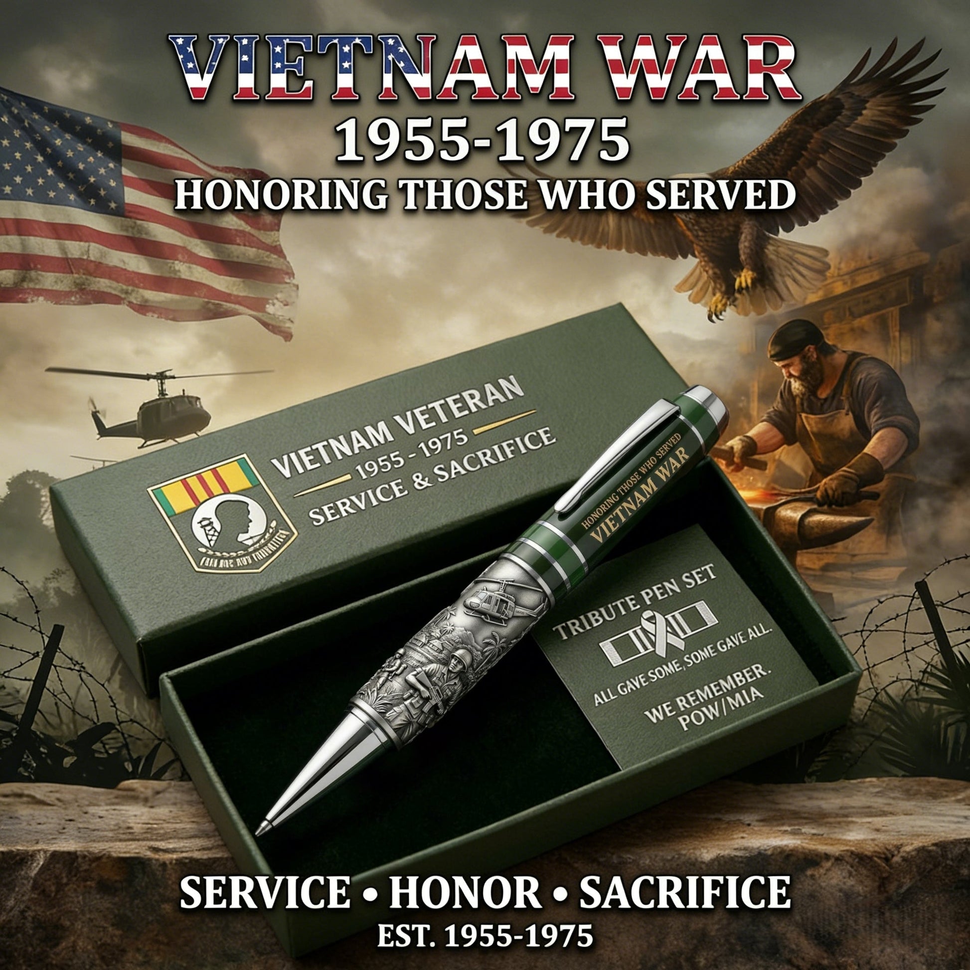 🏆Last Day Promo: 49% OFF 🎖️Vietnam Veteran 1955–1975 Commemorative Pen