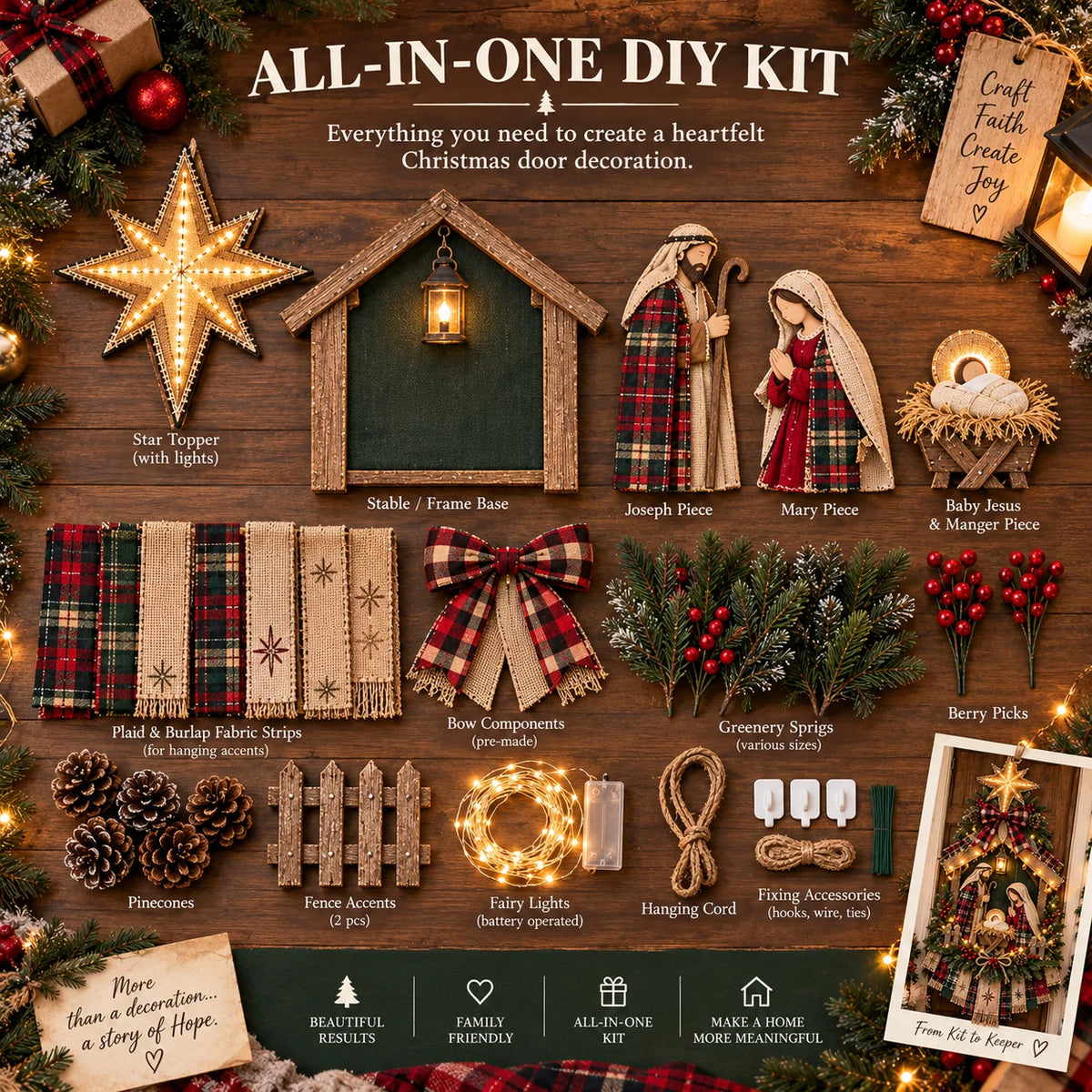 BethlehemBloom – DIY Nativity Christmas Display Kit