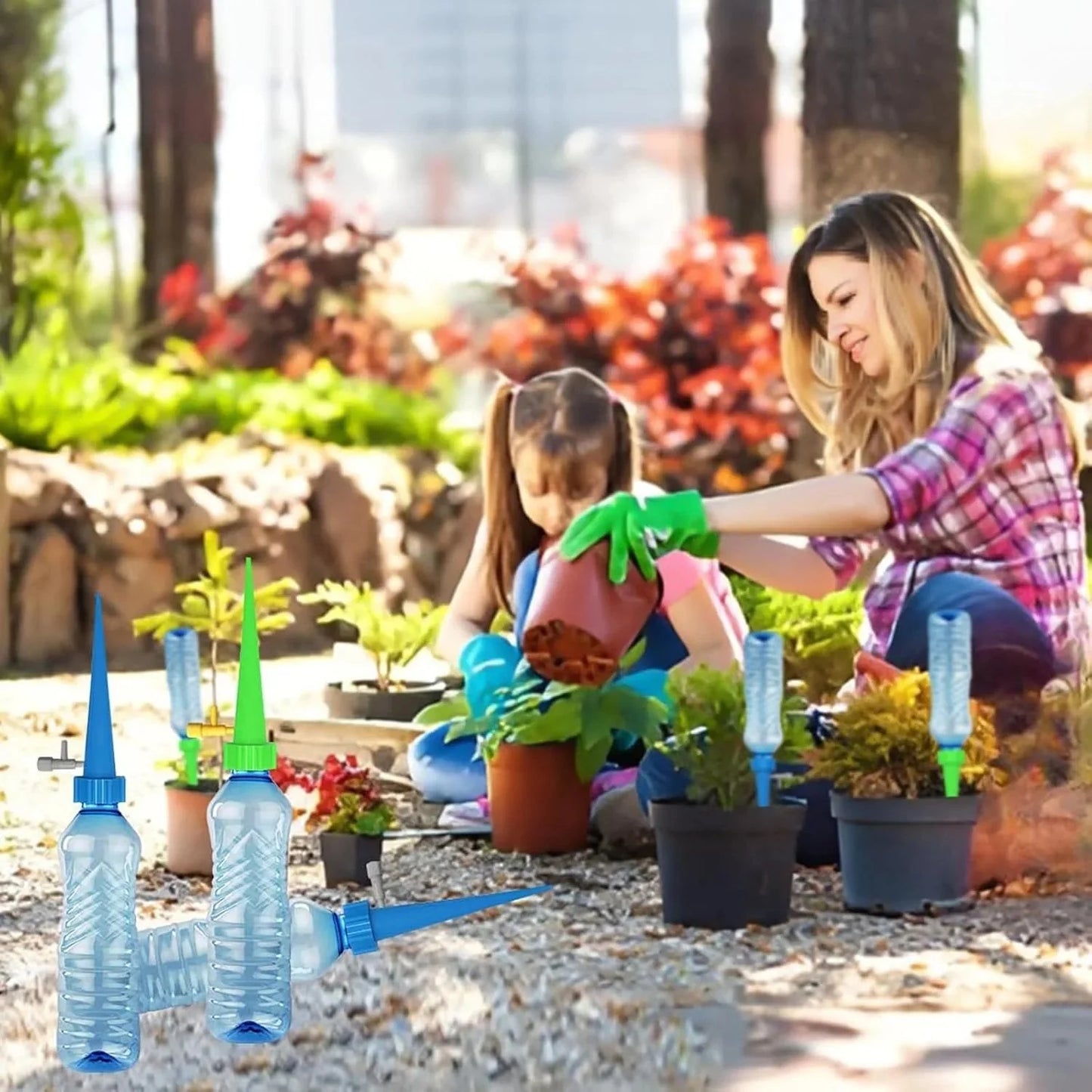 PlantFlow – Adjustable Self-Watering Spikes