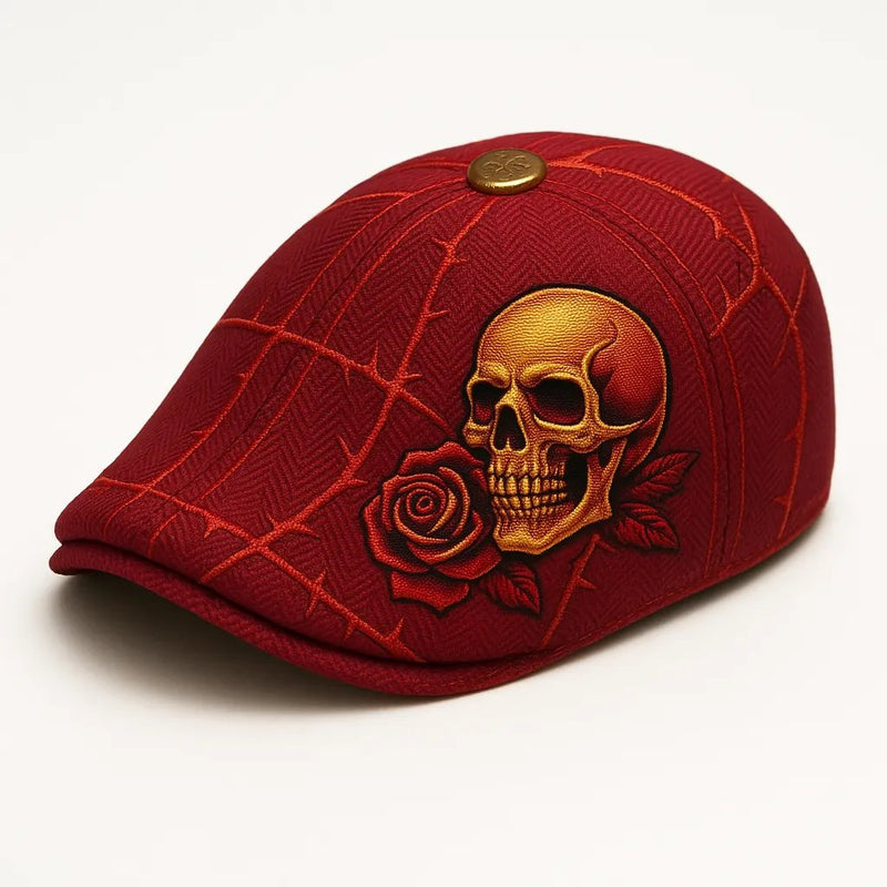 NobleThorn – Heritage Skull Flat Cap