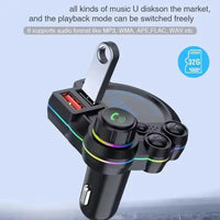 AutoPulse – Wireless Car Audio & Charging Adapter with RGB lights