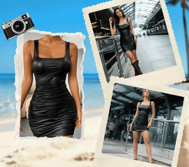 SilhouetteLuxe – Sleeveless Figure-Flattering Midi Dress