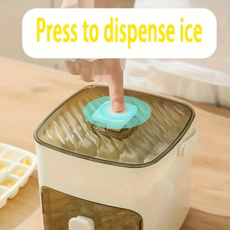 FrostElla – 48-Cube Double-Layer Portable Ice Maker
