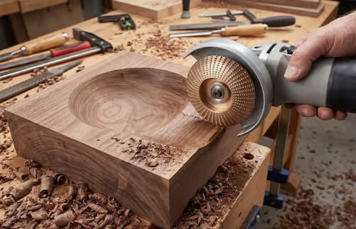 TimberRift – Tungsten Carbide Wood Shaping Wheel