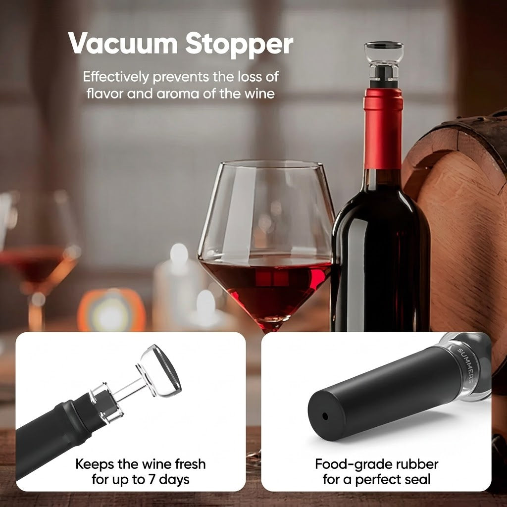 CorkEase – Luxury Electric Wine Accessory Set