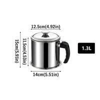 PurePour – Stainless Steel Oil Strainer Pot