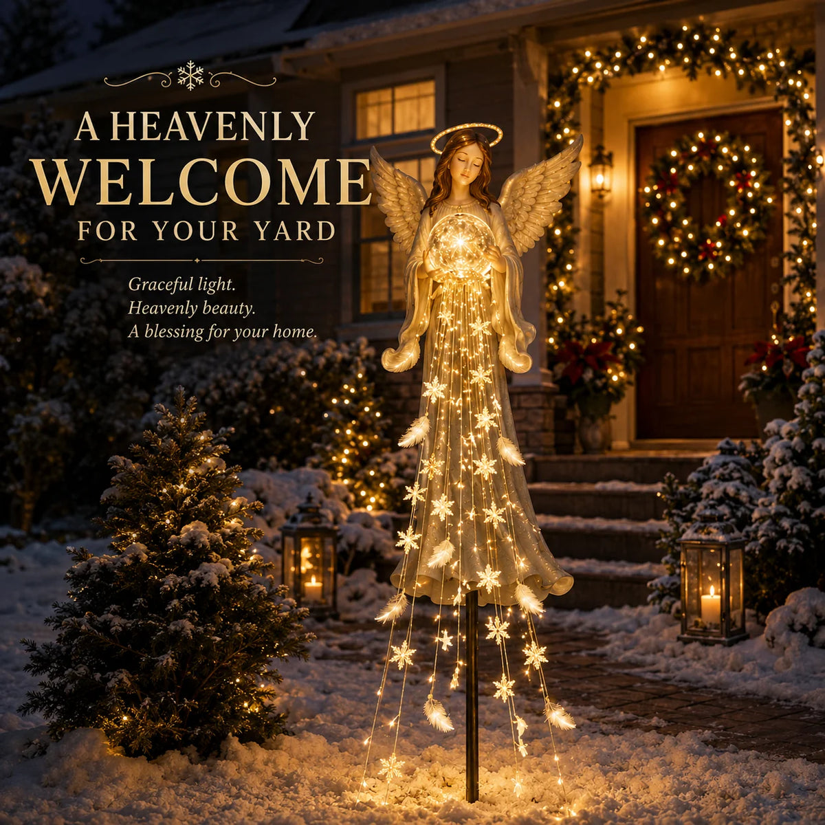 AngelRadiance – Solar Winged Angel Garden Light