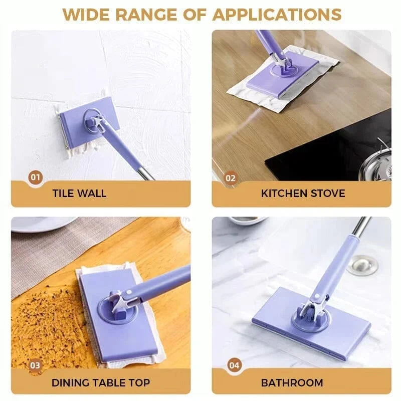 CleanGlide – Hands-Free Mini Cloth Changing Mop