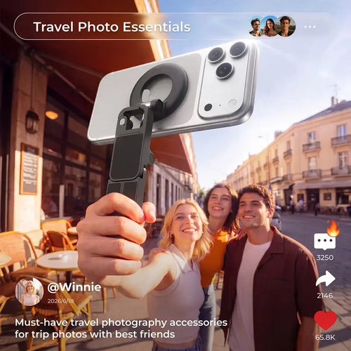 SnapMount – 4-in-1 Dual-Sided Magnetic Phone Stand