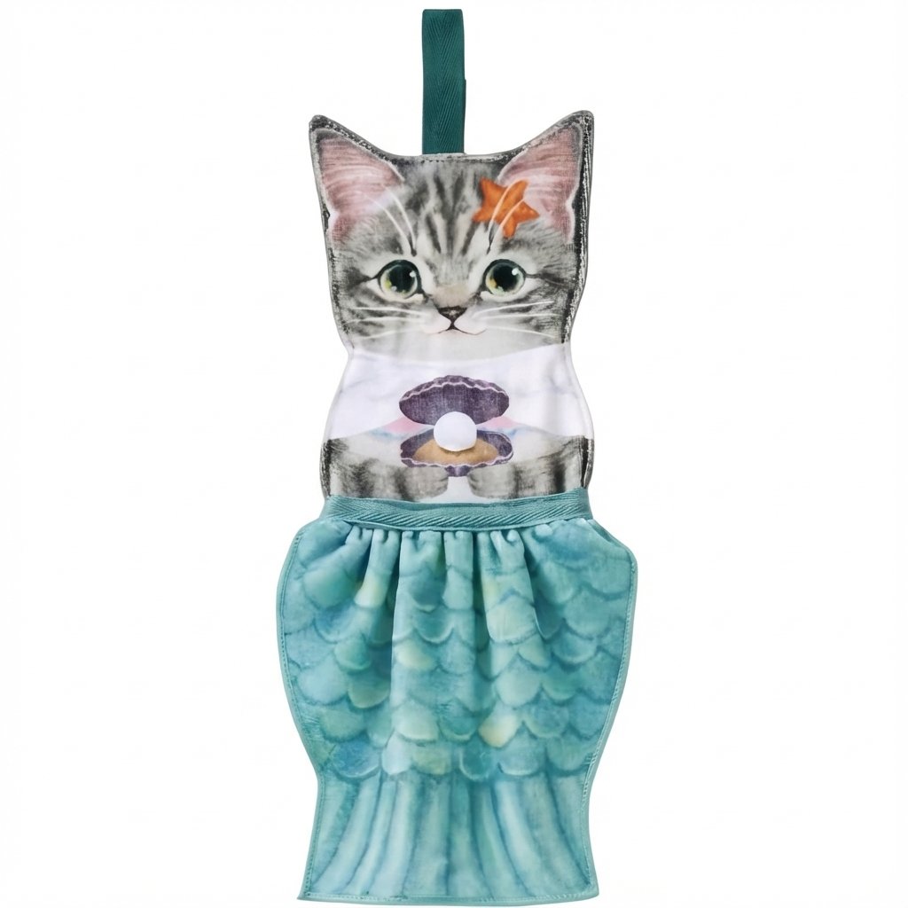 🎁 Funny Cat Hand Towels