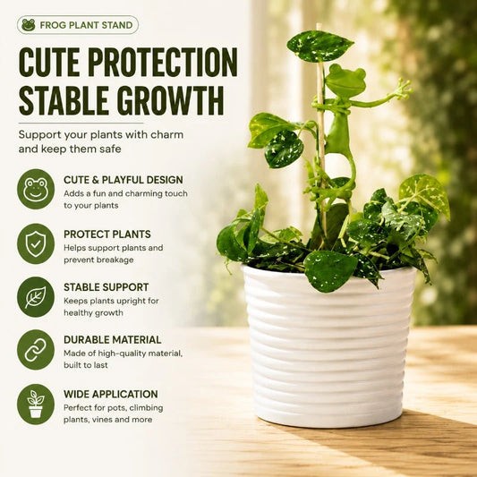 GardenGuard – Decorative Plant Support Frogs