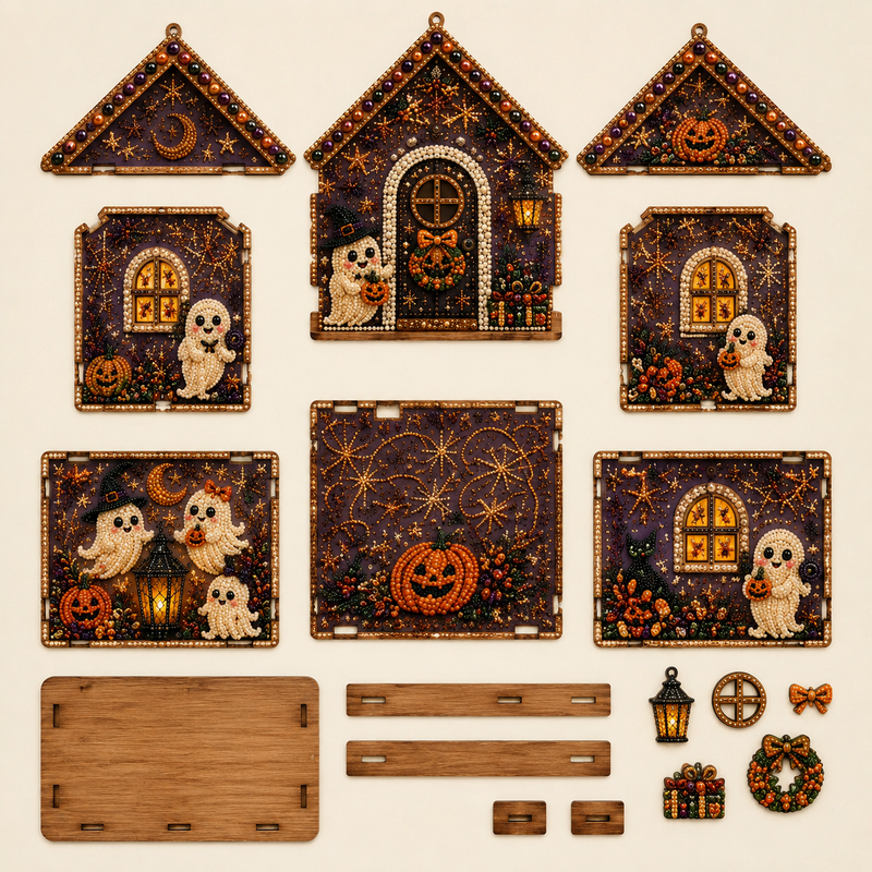 MerryCottage – Sparkling Christmas Diamond Art House
