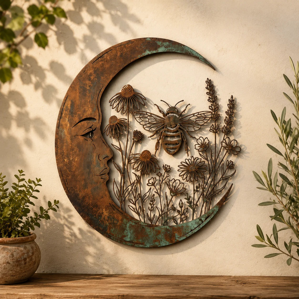 LunaBloom – Moon Fairy Wall Decor