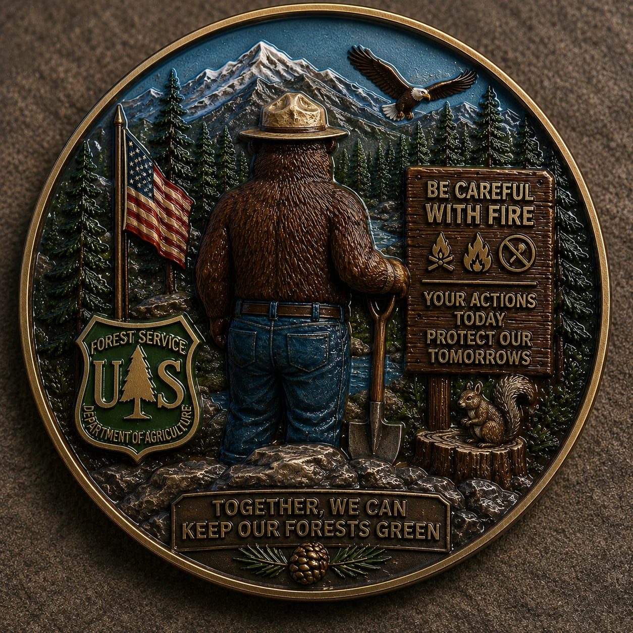 HonorMint – USFS Wildfire Prevention Challenge Coin