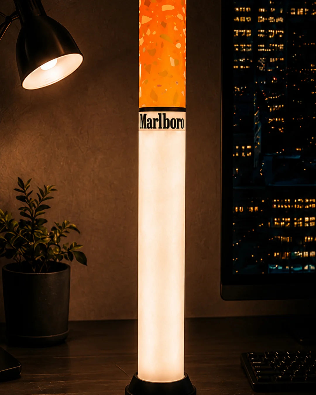 Glowboro – Retro Cigarette Tube Floor Lamp