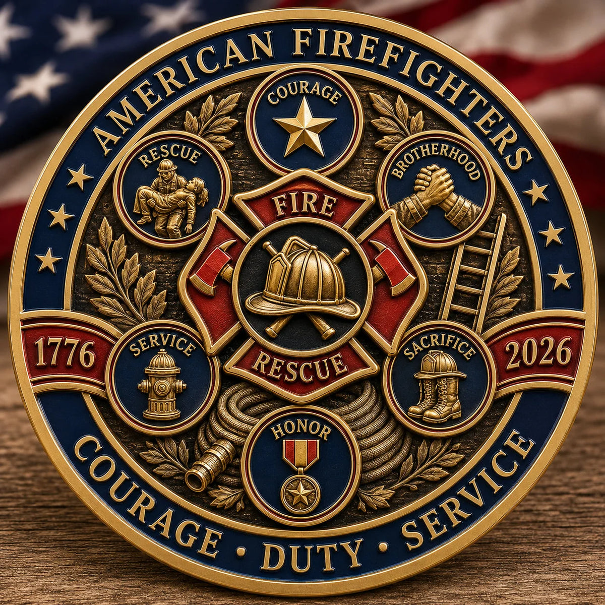 ValorGuard – Firefighter 250th Anniversary Collectible Coin