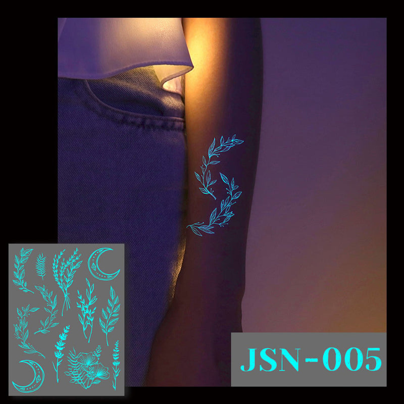 NeonFlutter – Luminous Butterfly Temporary Tattoo Stickers