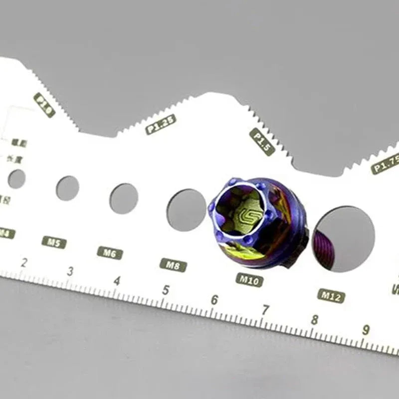 SteelMeasure – Double-Sided Bolt Gauge Tool