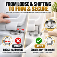 BoltOra – Top-Fix Toilet Seat Hinge Replacement Kit