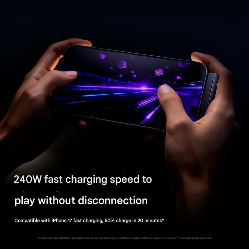 PowerDock – 240W USB-C Charging Cable With Phone Holder