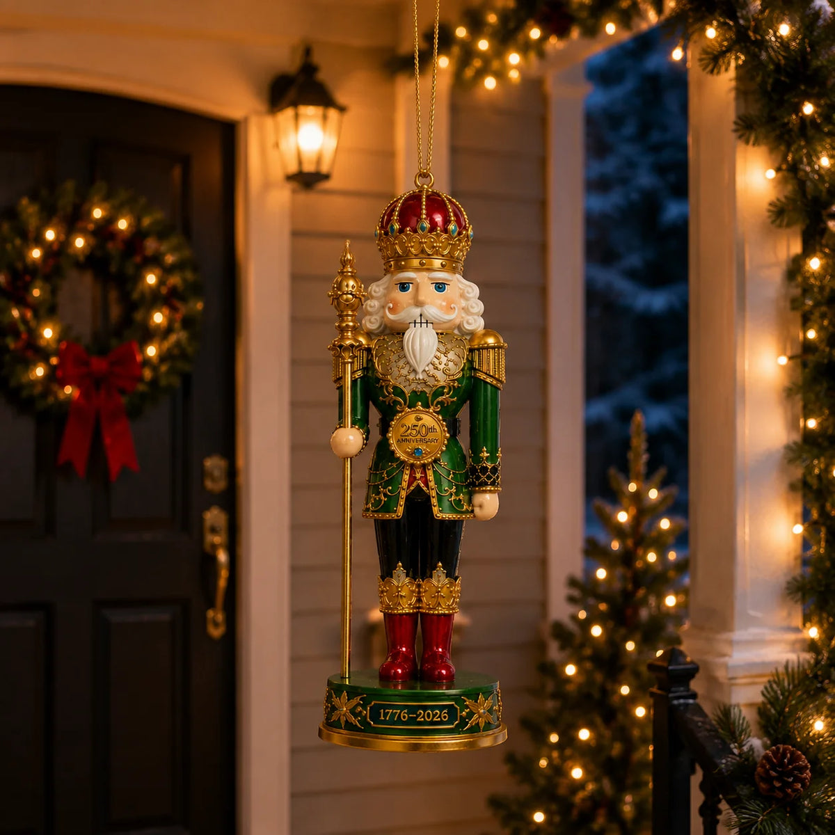 FreedomKing – 250th Anniversary Patriotic Christmas Ornament