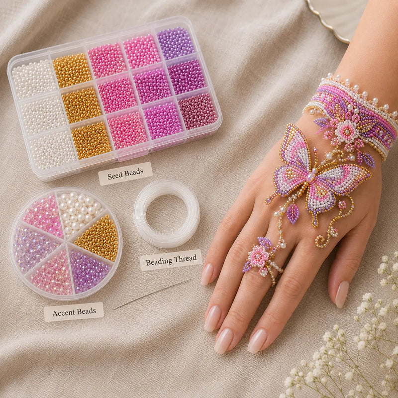 CraftBloom – DIY Beaded Wearable Art Bracelet Kit
