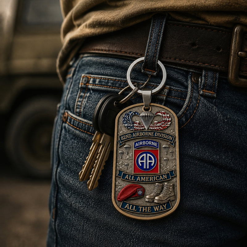 LegacyDrop – Premium Airborne Military Tribute Keychain