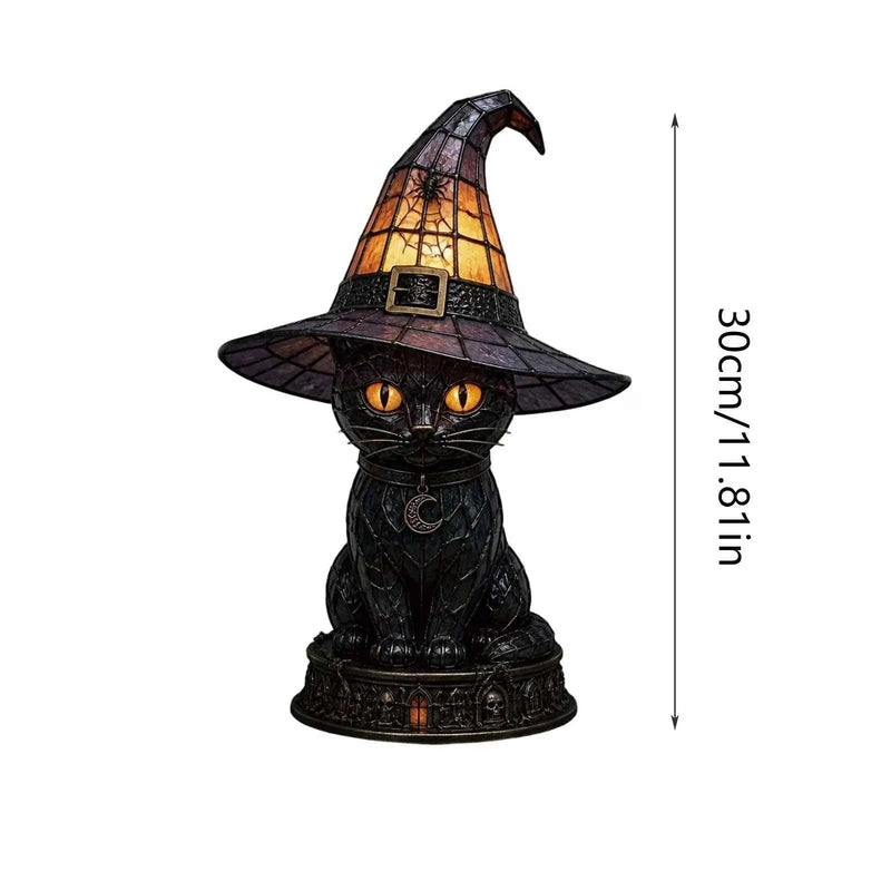 WitchGlow – Vintage Tiffany Style Cat Night Lamp