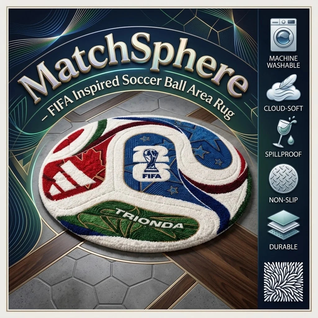 MatchSphere – FIFA Inspired Soccer Ball Area Rug